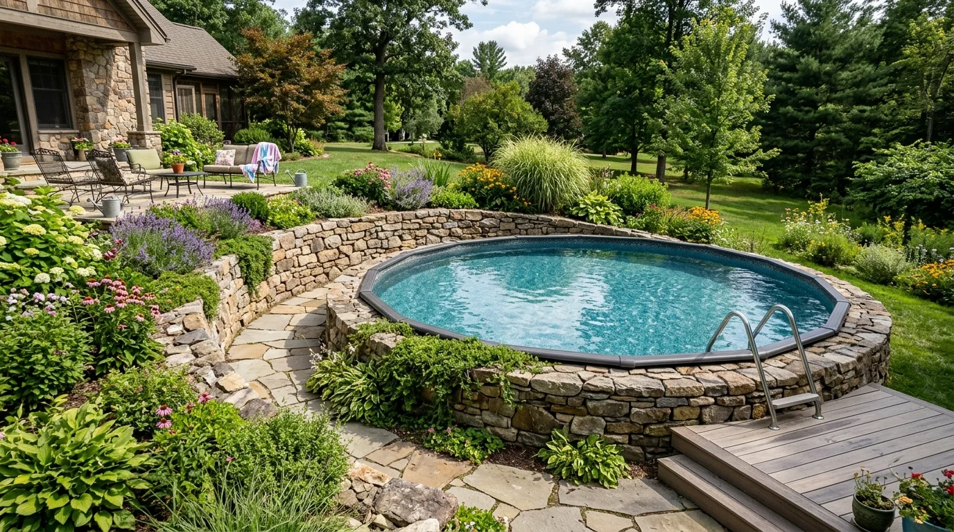 Planting Around the Pool Edge